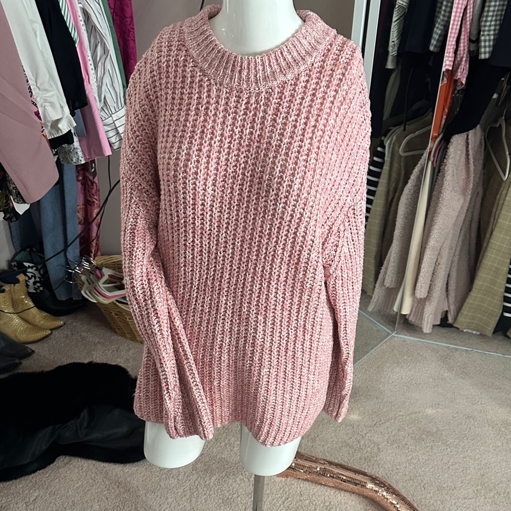 Cozy Pink Knit Sweater